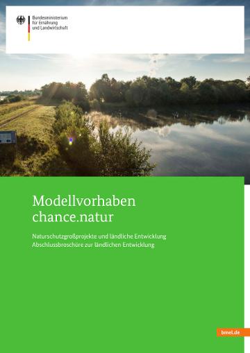 Cover der Broschüre "Modellvorhaben chance.natur"