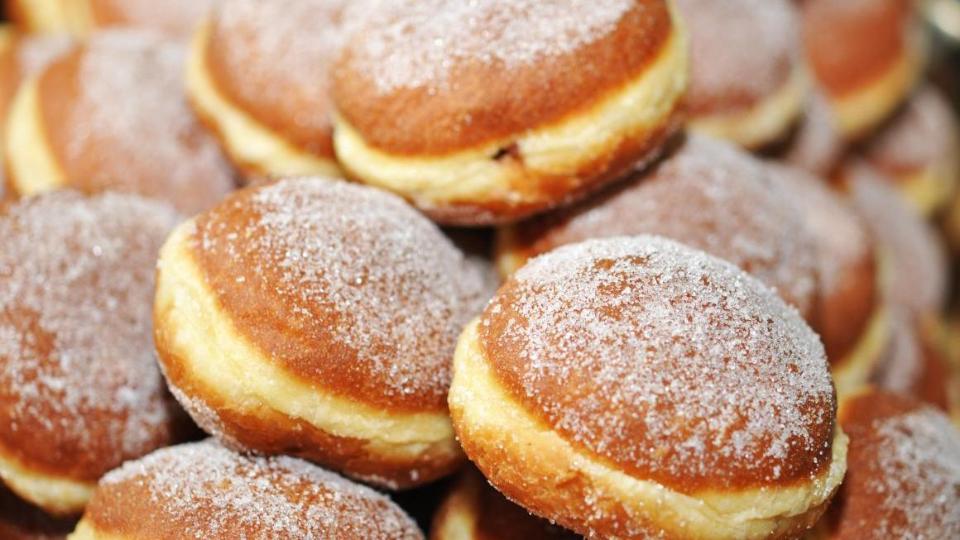 Gestapelte Berliner Pfannkuchen