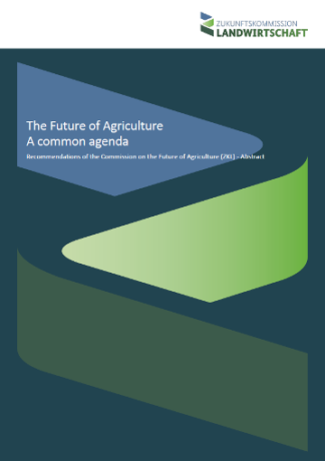 Cover Brochure The Future of Agriculture. A common agenda - Abstract
