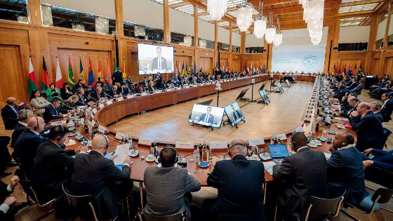 .Blick in den Weltsaal im Auswärtigen Amt